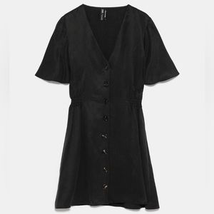 Zara Button-down Twill Dress